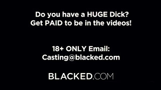 Blacked - Haley Spades borotvált picsája megdöngetve