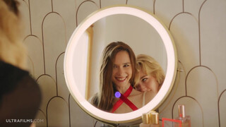 Kettő kanos nőci leona mia és kelly collins szopkodják egymás punciját